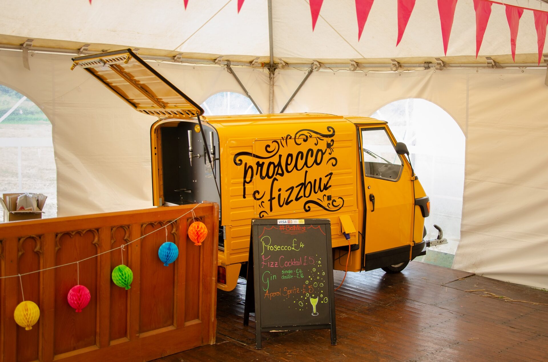 Prosecco van at Beith Beer Festival