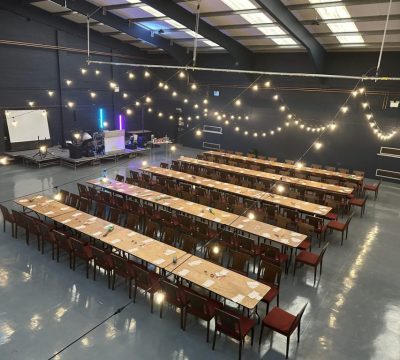 Banquet tables for Bingo event