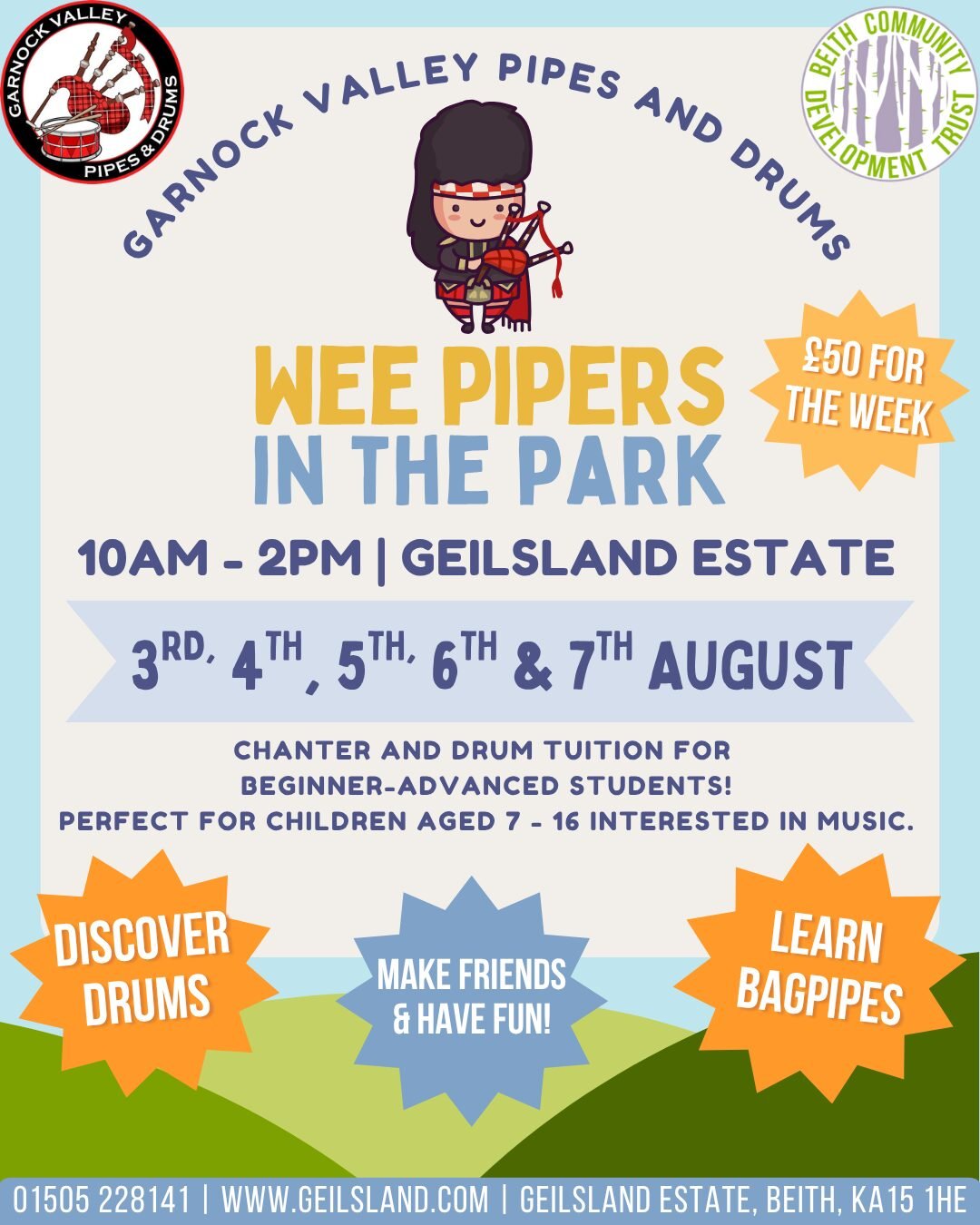 Wee Pipers in the Park
