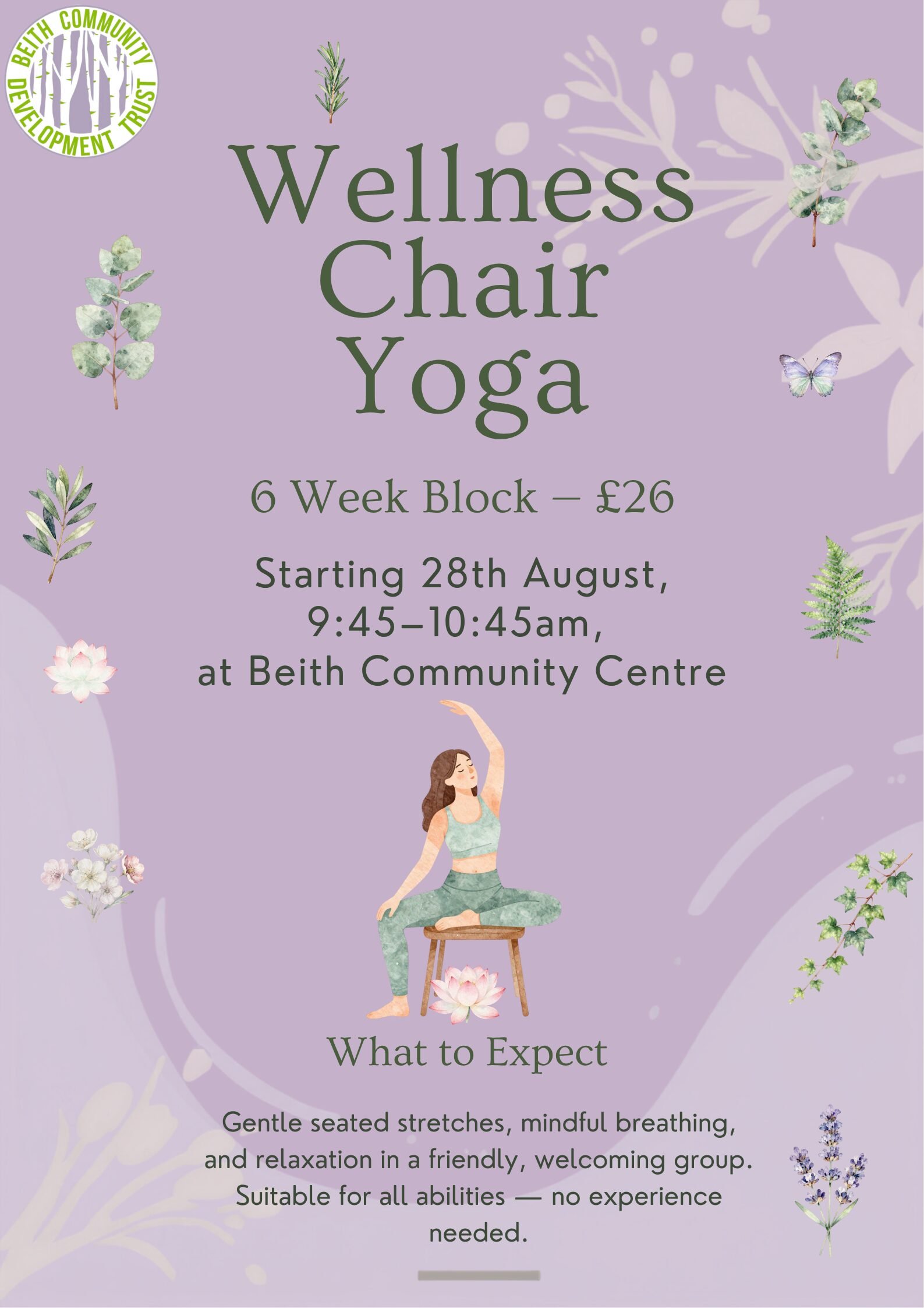 Wellness Chair Yoga 6-Week Poster (2)